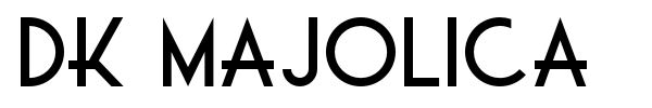 DK Majolica font preview